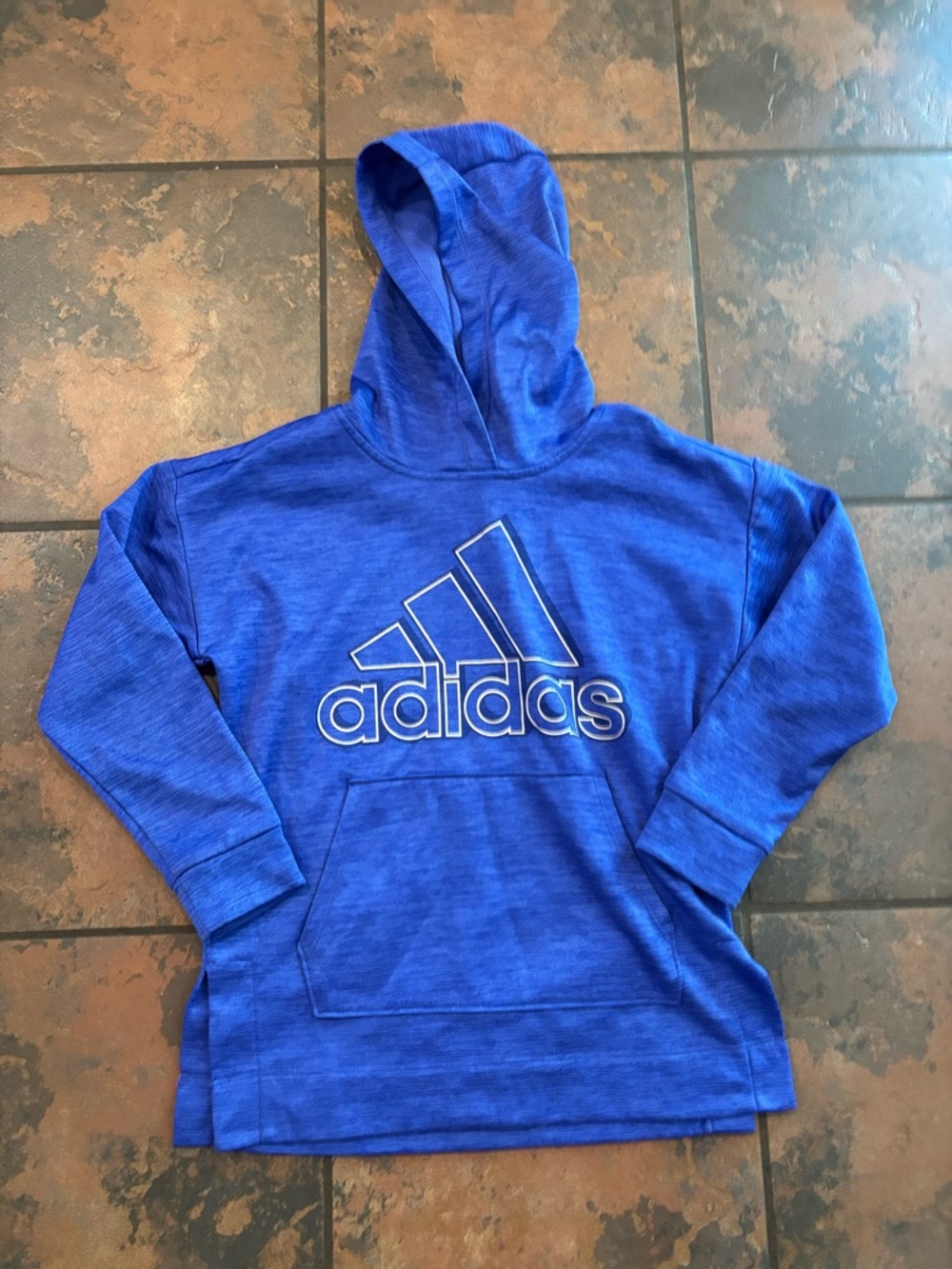 🩵adidas Kids Royal Blue Hooded Sweatshirt with Logo